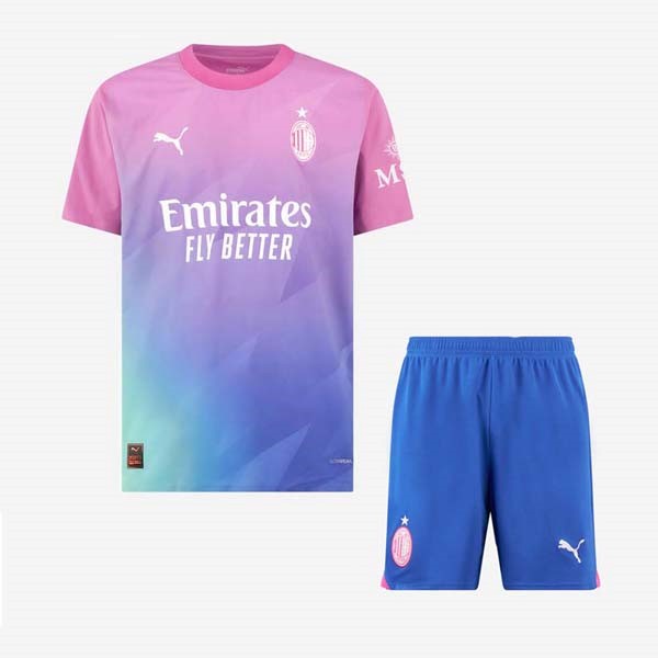 Trikot AC Milan Ausweich Kinder 2023-2024